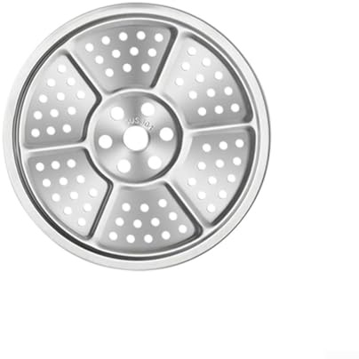 HEBEOT 304 Stainless Steel Steamer Tray Round Steaming Tray Cooling Rack Steamer Basket For Cooking Pressure Cooker Accessories Silvery(21.7cm)