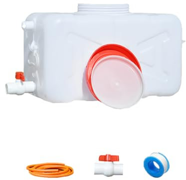 MJHETCY Bidon d'eau avec Robinet 45L/80L/110L/200L Réservoir d'eau Étanche et Robuste Réservoir d'eau de Voiture Sac d'eau de Seau Portatif pour Camping Car Voyage Voiture Maison Fitting(Size:200L)