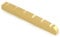 Metallor 6 String Brass Guitar Nut Pre-Slotted Top Nut 42mm x 6mm x 3mm Compatible with Strat Stratocaster Tele Telecaster Style Electric Guitar Parts Accessories Gold.