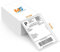 Versandetiketten 4x6 Thermo Etiketten 102 x 152 mm - 500 Etiketten Selbstklebend Leporello Falzetiketten Perforiert DHL Wasserfester Versandaufkleber, BPA Frei