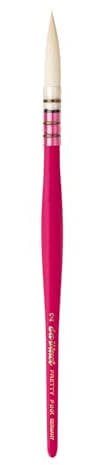 da Vinci, Pretty PINK Edition, Aquarellpinsel, rund, Gr. 2, Synthetikfasern | extraweiche, gewellte Synthetikfasern mit Wohlfühlelastizität und extrem hoher Farbaufnahmefähigkeit.