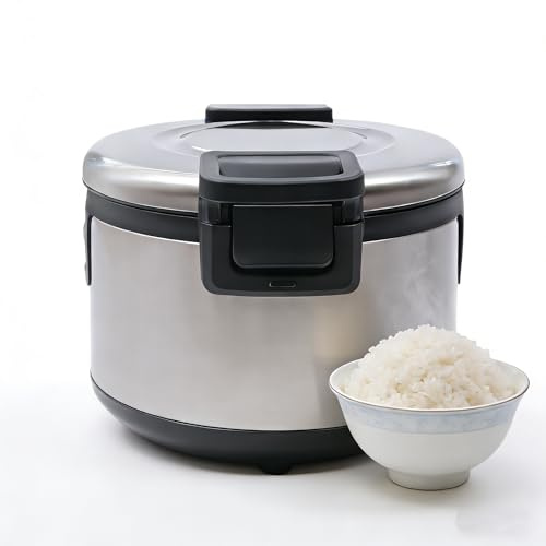 KiwiHood Serbatoio scaldabagno professionale da 19 l, 100 W, elettrico, grande capacità, antiaderente, contenitore termico per zuppe, riso ed eventi a buffet