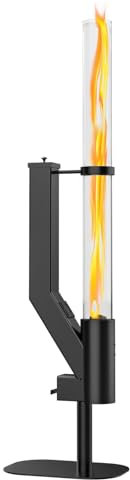 Rayzi Outdoor-Pellet Fackel 147 cm – Terrassenheizung, Holzpellets Ofen – Pellets-Feuerstelle für draußen – Rauchfreie Flamme, Garten-Feuerstelle,Kamin für Camping, Terrasse, Garten & Picknick RH-03