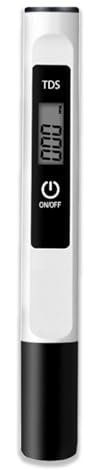 Jinpojun Tester di qualità dell'Acqua TDS, 0-9990 PPM, Digitale Misuratore TDS per Acquari, Piscine, Acqua, Laboratorio, Idroponica Piscina, Auto Calibrazione per Acqua Potabile, 2025 Nuovo(Nero)