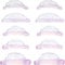 FUZHAN 5 Pairs Shell-Shaped Silicone Lash Lift Pads Pink | Self-Adhesive Keratin Eyelash Perm Shields | 5 Sizes (XS, S, M, L, XL) for Professional Lash Lifting & Perming