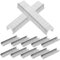 Vaguelly 1000 Piezas código de uñas staple grapas para carpintería angosto grapas de estrecha grapas neumáticas plafon madera grapas brad grapas grapadoras electricas acero carbono
