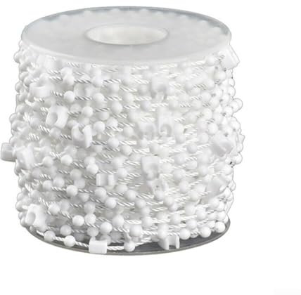 WIIYENA 10/20m Vertical Blind Bottom Chain Link Beaded Cord Join Clip Connectors For 127Mm Slats(10m)