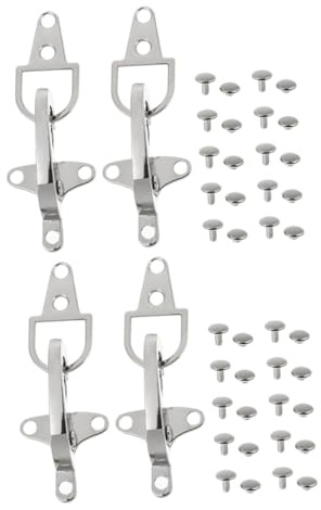 GARIOUANS 4paare Robuste Metallgürtel Schnalle für Kleidung Vielseitig Einsetzbar Eleganter Verschluss mit Einfacher Installation Langlebiger Legierungsclip für Mäntel Jacken und Taschen