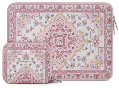 MOSISO Laptop Case 13.3 inch,13-13.3 inch Laptop Sleeve, Pink
