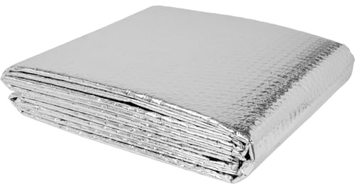 Film isolant pour fenêtre - Protection contre le froid - 60 cm x 3 m - Épaisseur : 3 mm - Isolation - Film réfléchissant double face - Film à bulles d'air en aluminium - Isolation des radiateurs