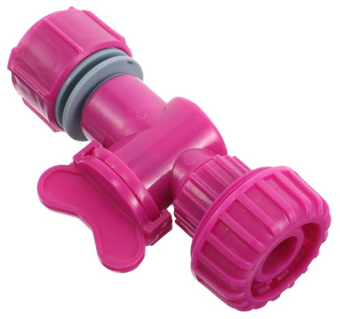 POPETPOP Raccordo Sdoppiatore Acqua a Due Vie ABS Rosa con Interruttore