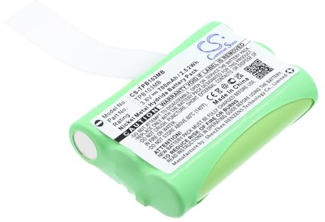 CS-TPB103MB Akku 700mAh Kompatibel mit [Topcom] Babytalker 1010, Babytalker 1020, 1030, Twintalker 3700