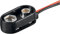 CABLEPELADO Porta batteria per 1 batteria | Clip a T | Include cavo da 200 mm | Adatto per 1 batteria 6LR61 9 V