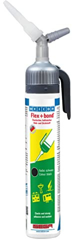 WEICON Flex+bond® / Kleb- und Dichtstoff / 200 ml / haftstark / dauerelastisch / schwarz