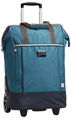 Punta® Einkaufstrolley Big Wheel 40L | großer & Stabiler Einkaufsroller mit XL-Rädern | leise & leichtgängig | Einkaufstrolley modern & vielseitig für Einkauf & Transport – California blau