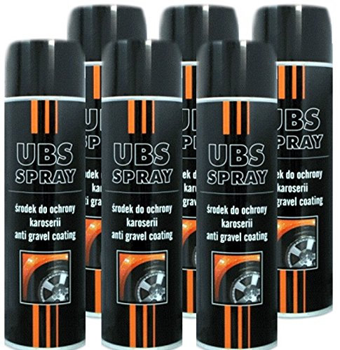 Troton UBS 6 x 500ml Spray SCHWARZ UNTERBODENSCHUTZ Anti Gravel Schutz KUNSTHARZ GRAVEX
