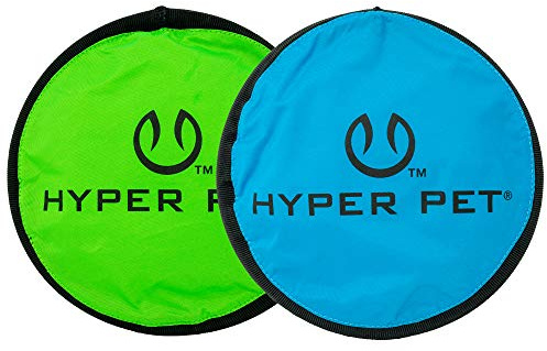 Hyper Pet Flippy Flopper 9 Flying Disc Soft Dog Toy, Floats in Water & Safe on Teeth, for All Breeds, Pack of 2 (Colors May Vary)