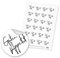 itenga 24x Sticker Aufkleber Guten Appetit (Motiv 128) schwarz weiß - Dinner Gäste Beisammensein Essen Trinken Feier