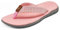 KuaiLu Infradito Donna Moda Estive Comode Pelle Ciabatte Infradito Supporto Arco Plantare Sandali Infradito Spiaggia Piscina Flip Flop Mare Leggere Antiscivolo Gomma Suole rosa 41