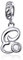 LaMenars Damen Charm-Anhänger Alphabet Buchstabe 925 Sterling Silber passend für, Chamilia und europäische Charm-Armbänder & Halsketten (Buchstabe E)