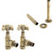 Westminster Traditional Manual Cross-Head Radiator and Towel Rail Valves (Antique Brass with Pipe Covers)