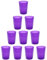 10 bicchieri di plastica per feste, bicchieri in plastica, riutilizzabili, per Coktail, viola, 0,4 l, senza BPA