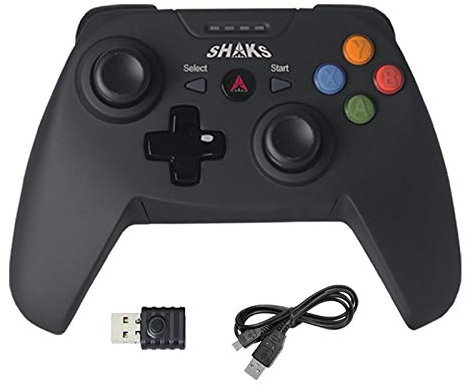 SHAKS S1+ controlador inalámbrico Bluetooth para Android y Windows7/8/9/10 y Xcloud y vapor, G-Force, interruptor que incluye mapeo gratuito. Vibración, disparador analógico para Fortnite/COD/FIFA