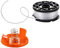 Bobine portafilo per tagliabordi Black & Decker, in Nylon, 1 x 9 m di Lunghezza, Diametro Bobine: 1,5 mm, Bobine + 1 Cappuccio di Copertura + 1 Molla per tagliabordi Black&Decker