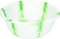 Tie-dye Design Multipurpose Circular Round Plastic Washing Up Bowl Basin Tub Kitchen (16 INCH, GREEN)