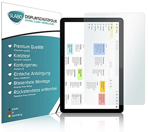 Slabo 2 x Displayschutzfolie kompatibel mit Lenovo IdeaPad Duet Chromebook Displayschutz Schutzfolie Folie Crystal Clear KLAR
