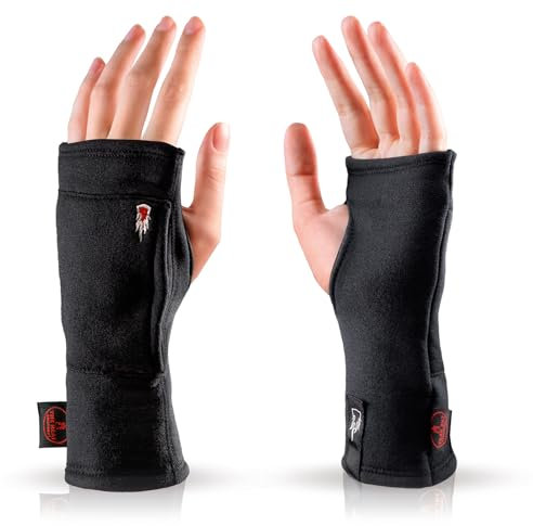 THE HEAT COMPANY - Merino Tube - Fingerlose Merino Handschuhe - Premium Qualität - Pulswärmer für Damen & Herren - ohne Fingerkuppen: Halbfinger Handschuhe - Handstulpe