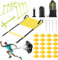 Set di Agilità velocità Allenamento, Kit Allenamento Calcio, 6M Scala Allenamento, 24Coni Allenamento Calcio, 4 Picchetti di Terra, 1 Paracadute da Corsa di Resistenza, Scaletta Calcio Allenamento