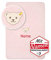 Steiff Babydecke mit Namen personalisiert/Bestickt, Individuelle Kuscheldecke/Krabbeldecke, Personalisierte Baby Decke mit Name als Geschenk zur Geburt, Geburtstag & Taufe (Rosa)
