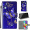 for Samsung Galaxy A51 Case, PU Leather Wallet Book Flip Folio Stand View Cover Pouch Compatible with Samsung A51 4G Phone Case (Butterfly)