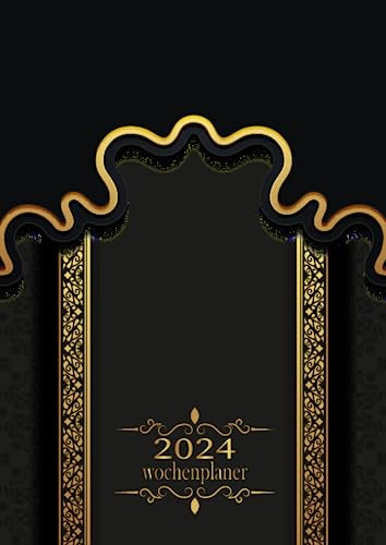 Wochenplaner 2024: Wochenplaner 12 monate von Januar bis Dezember 2024 | A4 Wochenplaner mit Uhrzeiten | Kalenderbuch mit Feiertagen | Mandala Cover