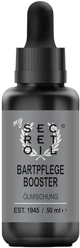mySecretOil Bartpflegebooster 50 ml – Tiefenwirksame Ölmischung für Deine individuelle Bartpflege – Bartöl für Glanz & Wachstum – wertvolle Inhaltsstoffe für Bart und Haut