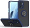 UPLAI Funda para OPPO Find X5 Lite 5G, Antigolpes Ultra Delgado Carcasa con Soporte Magnético Anillo, PC + Suave TPU Bumper Moda Escarchado Estuche Caso.(Azul Real)