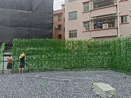 KAYEF Künstlicher Bambusbaum zum Selbermachen, für Innen- und Außenbereich, Balkon, UV-beständig, wasserdicht, künstlicher realistischer Raumteiler, Bambuspflanze, 2 m, 1,8 m, 1,8 m, 1 m hoch (Far