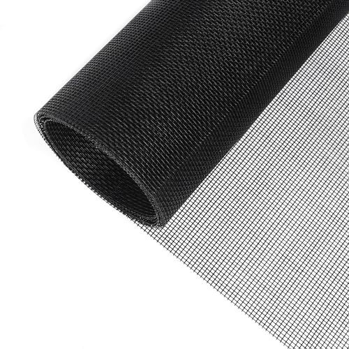 Dantolo Rete Zanzariera Porta Finestra120CM * 250CM,Fibra di Vetro Telo Ricambio Zanzariera,per Finestra e Porta Zanzariere Tagliabile Rotolo (Nero)