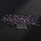 Brautschmuck, Strass, Haarkamm, Kopfschmuck, Hochzeits-Haarschmuck, handgefertigt, Party-Kopfbedeckung, Lila