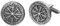JewelryWe Manschettenknöpfe Herren Wikinger Vegvisir: Edelstahl Nordische Viking Odin Kompass Runen Manschetten Knöpfe Cufflinks Silber Geschenk für Ehemann Freunden Vater
