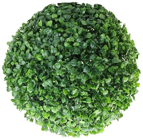 Amosfun Sfere Di Piante Artificiali Per Topiaria Sfere Decorative Di Foglie Verdi Ornament Appendere Posizionare Per Vari Stili Decorativi Senza Manutenzione