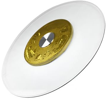 Plateau tournant Lazy Susan Rond en Verre trempé pour Table à Manger de Cuisine, Grande Table Ronde, Plateau Lazy Susan, 80 cm D