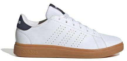 adidas Advantage Base 2.0 Shoes JUNIOR Sneaker, FTWR White/Shadow navy/GUM10, 23 EU