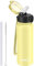 GOPPUS 600ml/20oz Stainless Water Bottle with Straw Double Wall Insulated Bottles with Strap Reusable Vacuum Thermal Flask Leakproof Keep Cold Drinks Bottles with Flip Top Lid for Men Women BPA Free