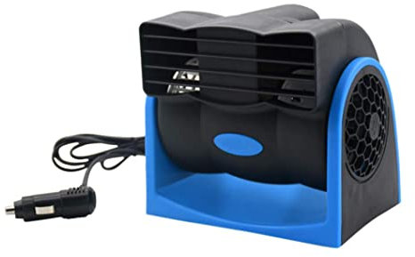 Ventilador de automóviles de aire de enfriamiento, ventilador automático de camioneta de vehículo automotriz de 12V, ventiladores de autos eléctricos de ventilación silencioso ajustable que sopl