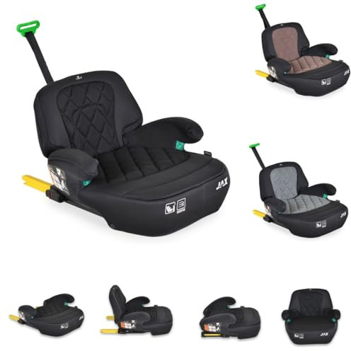 Cangaroo Kindersitz Sitzerhöhung Jax i-Size 125-150cm Gruppe 3 Isofix Top Tether schwarz