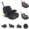Cangaroo Kindersitz Sitzerhöhung Jax i-Size 125-150cm Gruppe 3 Isofix Top Tether, Farben:schwarz