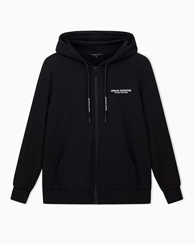 Armani Exchange Damen Laced-up Hood Side Milano-new York Logo Hooded Sweatshirt (1er Pack)