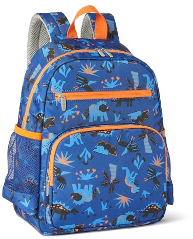Amazon Essentials Kinder-Schulrucksack mit Mehreren Staufächern, Schultasche für Bücher und Schulmaterial, Reißfest, Marineblau